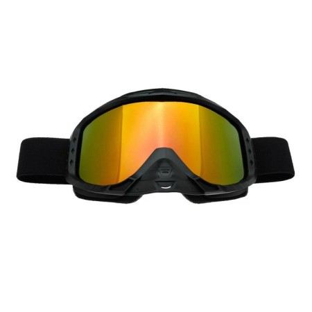 Glass-mask for motorcycle driving, chameleon glass, dark gray color, OM-9
