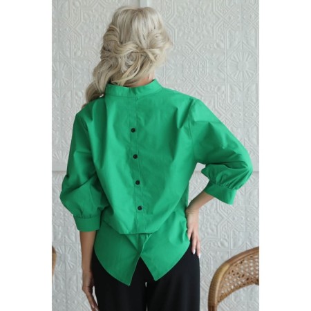 Female shirt, size 54, green color-10
