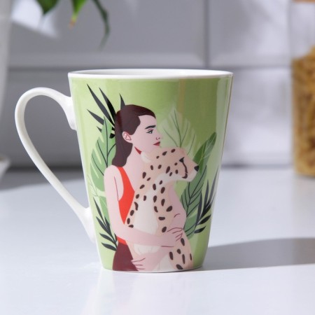 Ceramic mug "Tropicana Woman", 300 ml-2