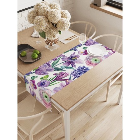 Path on the table "Flower art", oxford, size 40x145 cm