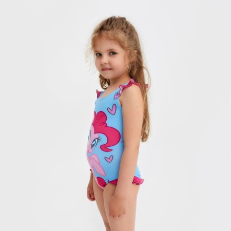 Children's swimsuit "Pinkie Pie", my little pony, height 110-116 (32), blue-1