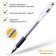 Gel pen, standard, rubber emphasis, Crown HJR-500R, black, node 0.5 mm