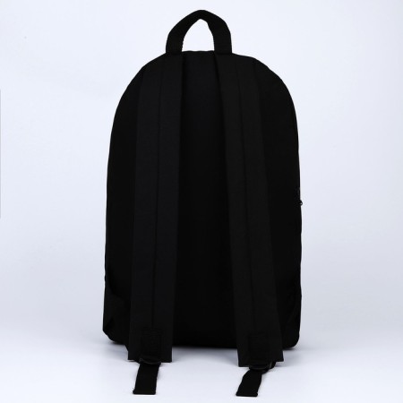 Backpack school textile Awesome, 46x30x10 cm, vertical pocket, black color-4