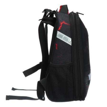 School backpack 38 x 30 x 16 cm, ergonomic back, stavia "machine", blue-3