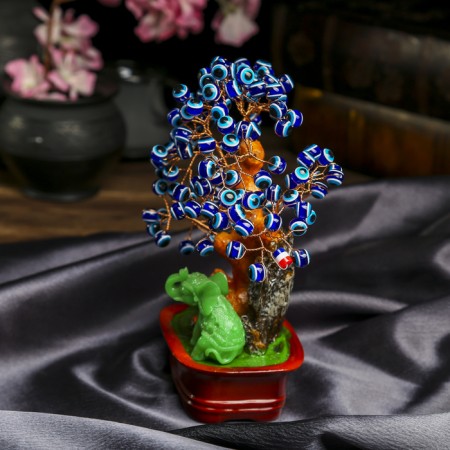 Souvenir "Cash tree with an elephant" 132 Glazika 20x9.5x7.2 cm-3