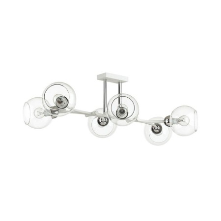 Alana chandelier, e14 6x40W, white color, chrome-1
