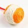 Sizaley-beam ball with feathers, 4.5 cm, orange