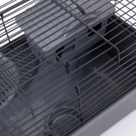 Mini cell for rodents "Pijon" No. 1-1, with filling, 27 x 15 x 13 cm, gray-7