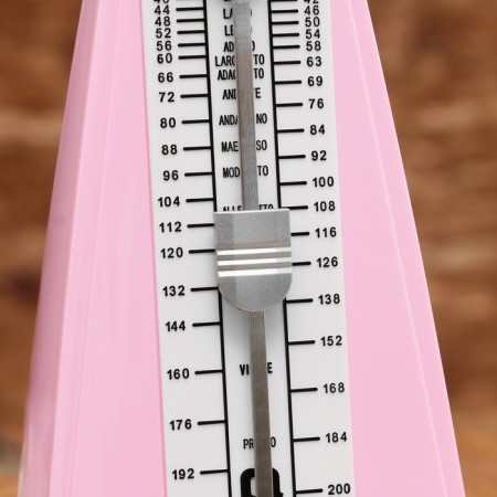 Mechanical GLEAM metronone, pink, 40-408 beats per minute, 21 x 10 x 12 cm,-2