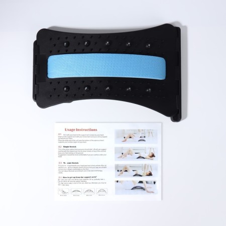 Massage for the back, three -level, with a magnet, 38 × 24.5 cm, color mix-13