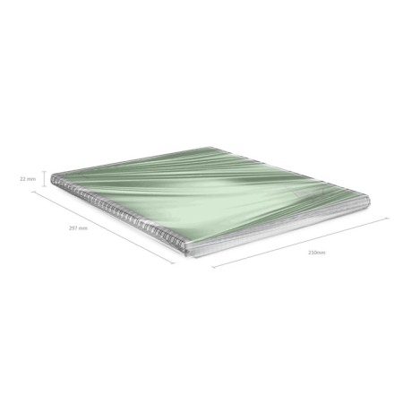 A4 notebook, 80 sheets, cage on spirals, erichkrause, motion, green, plastic cover-6