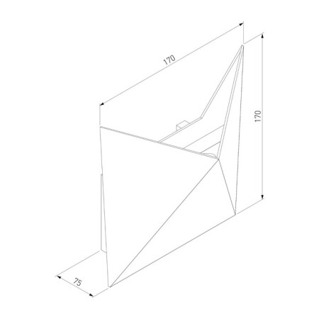 Wall lamp Elektrostandard, Batterfly Led 9 W, 75x170x170 mm, IP54, Gray color-7