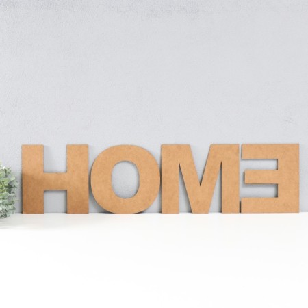 Panel letters "Home" The height of the letters 30 cm, set 4 details black-4
