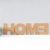 Panel letters "Home" The height of the letters 30 cm, set 4 details black