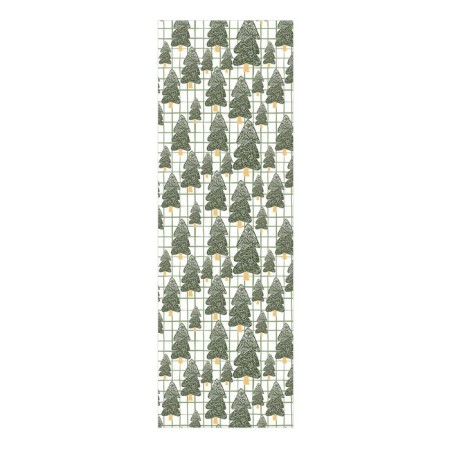 Czech for a chair "Forest with Christmas trees in winter", decorative, velor-1