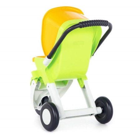Stroller for puppets Anita, 3 wheels, green color-1