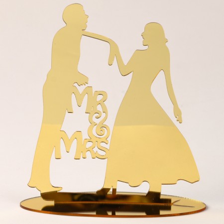 Topper "newlyweds", color gold-1