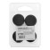 Tundra mirror holder, D = 25 mm, without drilling, black color, plastic, 4 pcs.
