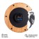 Watching clock, interior "Scandinavian woodpecker", silent, d-30 cm, aa