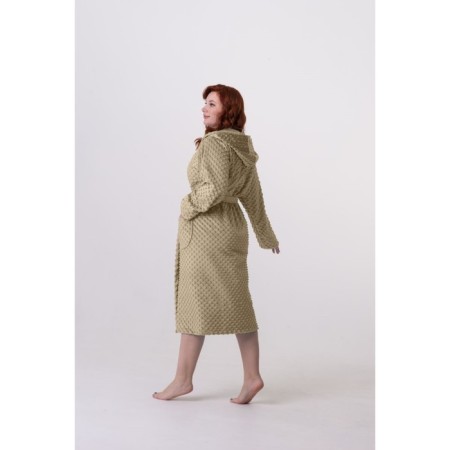 Female robe, size 42, olive color-2