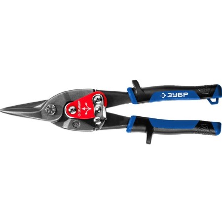 Scissors for metal "bison" Katran 23130-S, straight, 250 mm, 0.6 mm, two-component handle