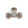 Aquasfera tee 7011-01, crimping, d = 16 mm, brass