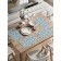 A set of napkins for setting the Snow Settlement table, rectangular, rounded edges, size 30x46 cm, 4 pcs