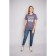 Women's T -shirt Let’s GO, size 52, graphite color