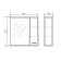 Cabinet-mirror Bella Right 65