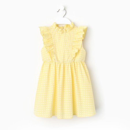 Baby dress with wings KAFTAN, size 32 (110-116 cm), yellow color-5