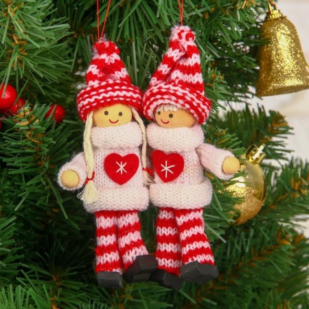 S suspended toy "Doll with heart", mix-1
