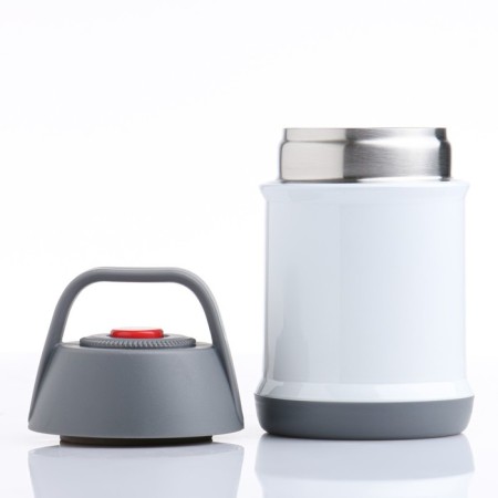 Thermos for food, 450 ml, retains heat 12 hours, white-1