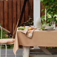 ECO Ethel tablecloth, col. Beige, 136x180 cm, 70% HL, 30% linen, 190 g/m2
