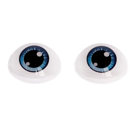 Eyes, set 10 pcs., Size 1 pc: 11.6 × 15.5 mm, color gray-blue