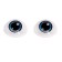 Eyes, set 10 pcs., Size 1 pc: 11.6 × 15.5 mm, color gray-blue
