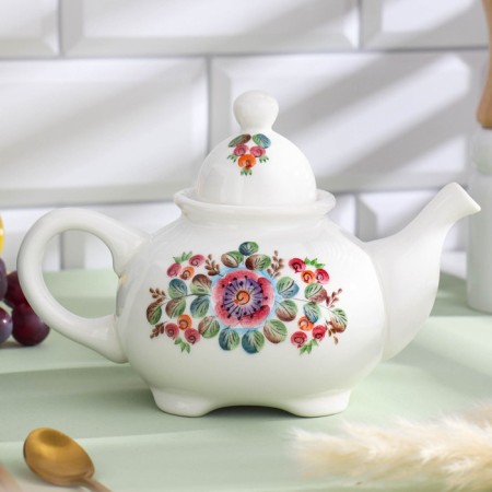 Чайник "Кофейная роза"-1