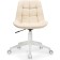 Computer chair Kelmi 1 plastic/eco -leather, white/ivory 51x61x78 cm