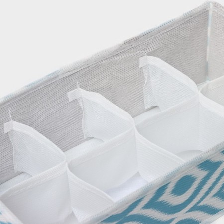 Organizer for storing linen “Laguna”, 8 cells, 27 × 20 × 10 cm, turquoise color-3