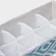 Organizer for storing linen “Laguna”, 8 cells, 27 × 20 × 10 cm, turquoise color