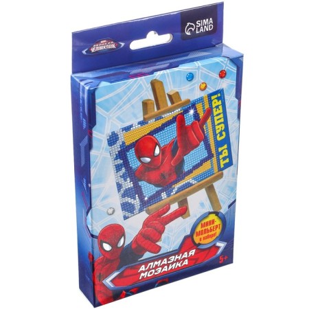 Diamond mosaic, 16x10.5 cm, Spider-Man-1