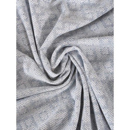 Waffle veil with fringe "Romb", size 150x200 cm-4