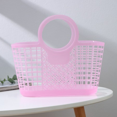 Basket - storage bag, plastic, 28 × 14 × 25 cm, color mix-2