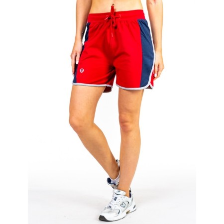 Women's shorts ise, size 44 cm, red color-3