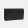 Women's wallet on the button, black color