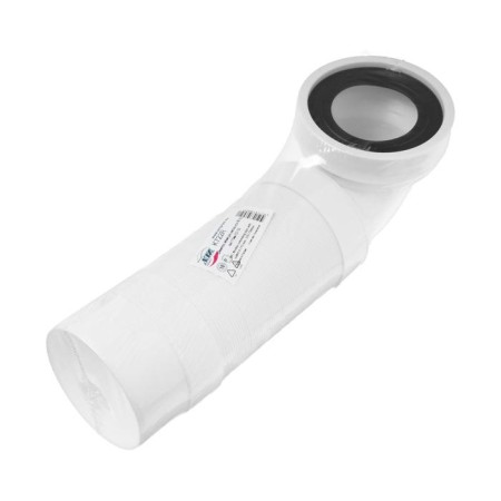 Гофра для унитаза "АНИ Пласт" K722R, d=115 мм, 90°, L=310-840 мм-2