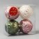 Set of balls plastic D-8 cm, 4 pcs "Shirin" wave, mix