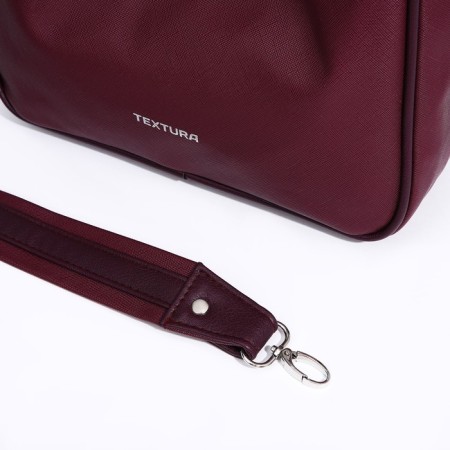 Women's bag Textura, baguette, small size, burgundy color-5