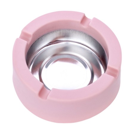Ash for home, for cigarettes and sticks, D-9 cm, h-3.5 cm, pink-3