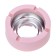Ash for home, for cigarettes and sticks, D-9 cm, h-3.5 cm, pink