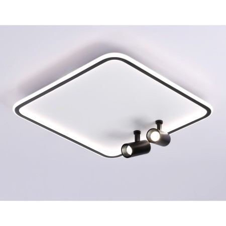 LED ceiling LED with Ambrella Light, Linetech, FL5115, LED, 97 W, 7275LUM, 3000-6400K, Black, Black-1